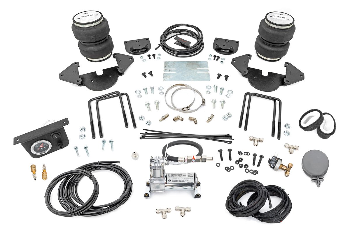 GMC Sierra 1500 Air Spring Kit - Rear - Rough Country - w/compressor - '19-'24